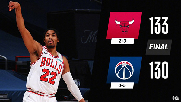 01月01日 NBA常规赛 公牛vs奇才 全场录像