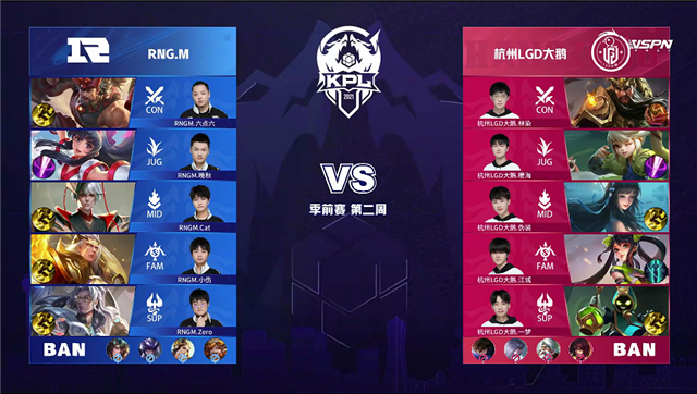03月20日 2021年KPL春季赛 季前赛 LGD大鹅 vs RNG.M 全场录像