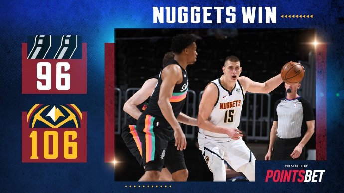 04月08日 NBA常规赛 马刺vs掘金 全场录像