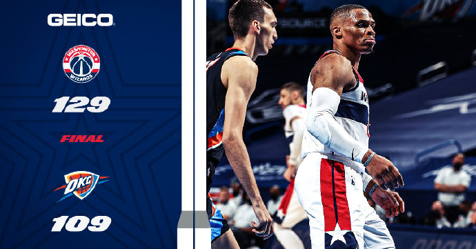 04月24日 NBA常规赛 奇才vs雷霆 全场录像