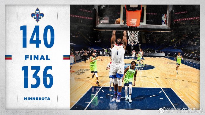 05月02日 NBA常规赛 鹈鹕vs森林狼 全场录像