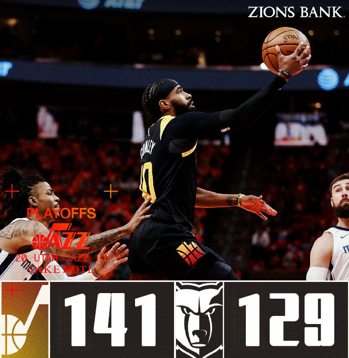 05月27日 NBA季后赛首轮G2 灰熊vs爵士 全场录像