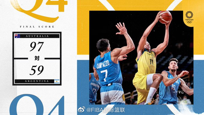 08月03日 奥运男篮1/4决赛 阿根廷vs澳大利亚 全场录像