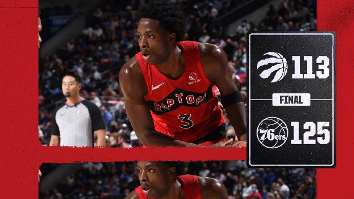 10月08日 NBA季前赛 猛龙vs76人 全场录像