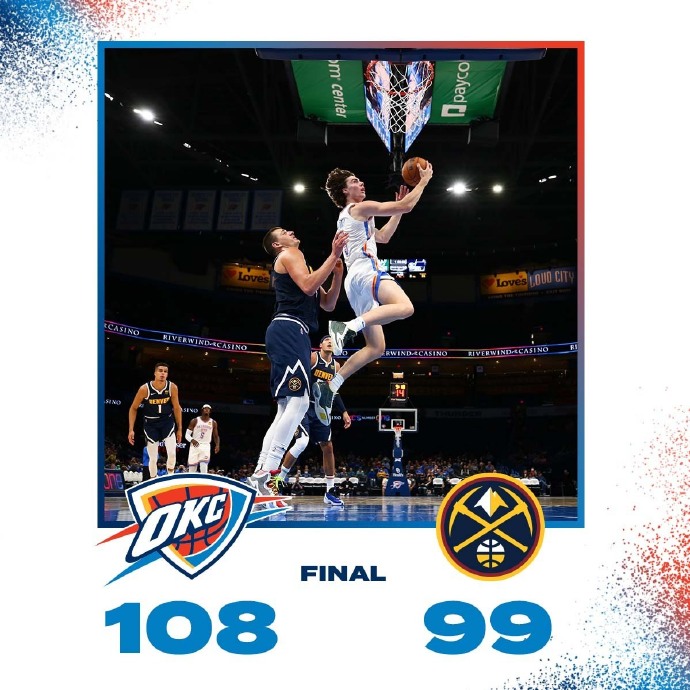 NBA季前赛 掘金vs雷霆 全场录像