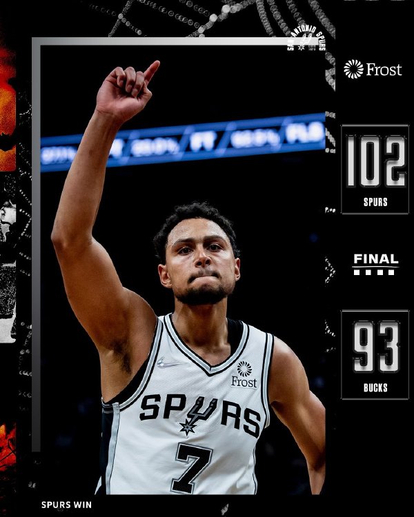 10月31日 NBA常规赛 马刺vs雄鹿 全场录像