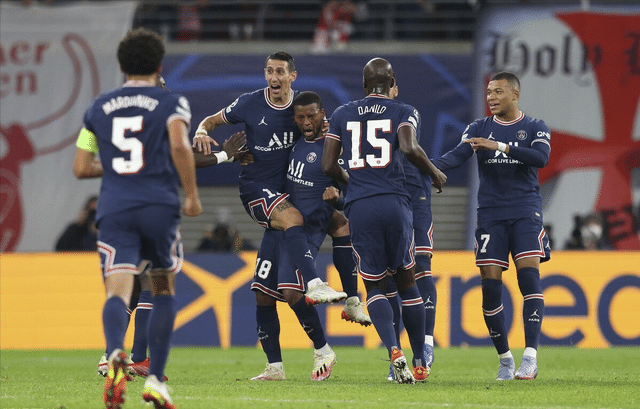 梅西缺阵！内马尔姆巴佩哑火，杜牧双响 巴黎客场2-2莱比锡排第2