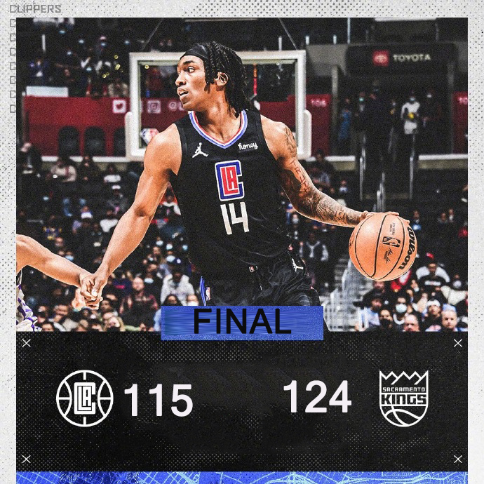 12月02日 NBA常规赛 国王vs快船 全场录像