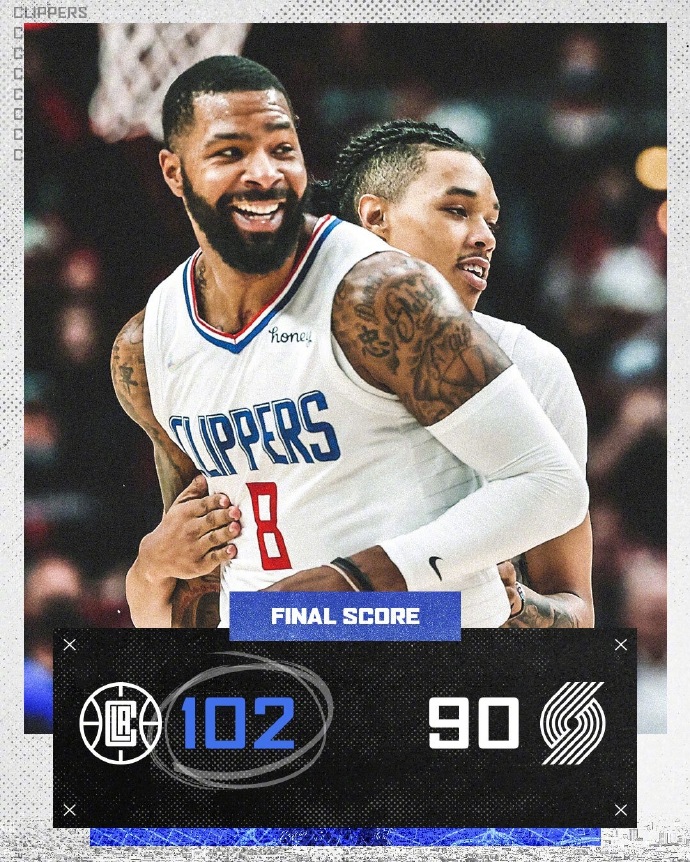 12月07日 NBA常规赛 快船vs开拓者 全场录像