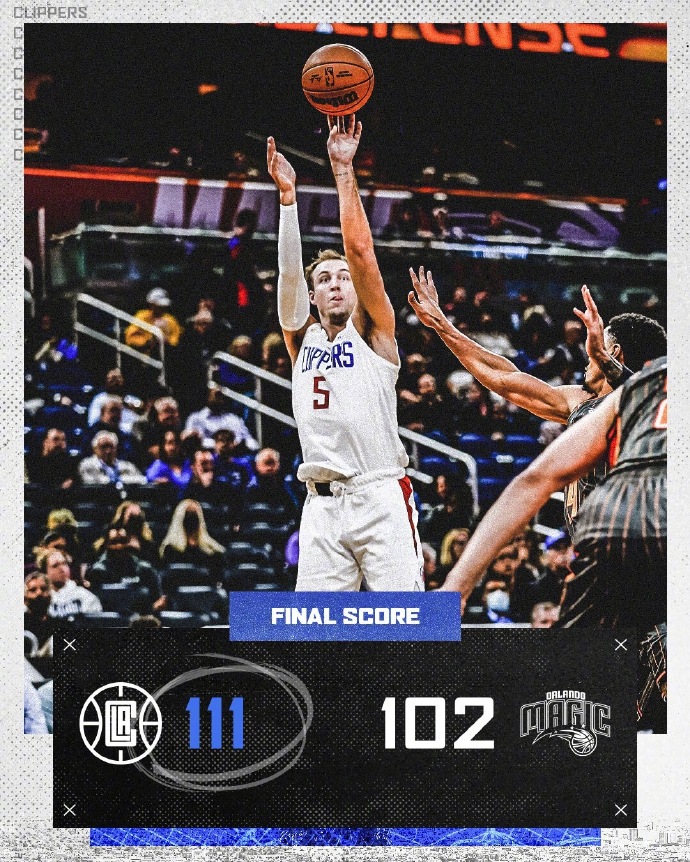 01月27日 NBA常规赛 快船vs魔术 全场录像