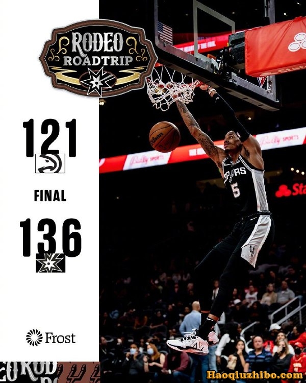 02月12日 NBA常规赛 马刺vs老鹰 全场录像