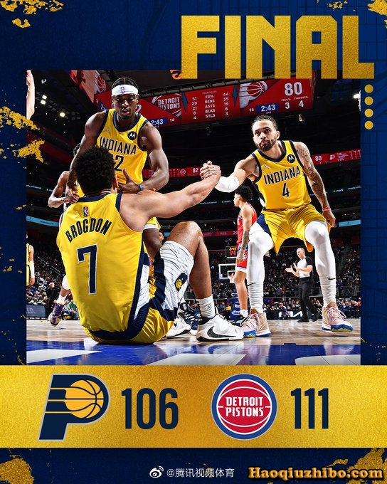 03月05日 NBA常规赛 步行者vs活塞 全场录像