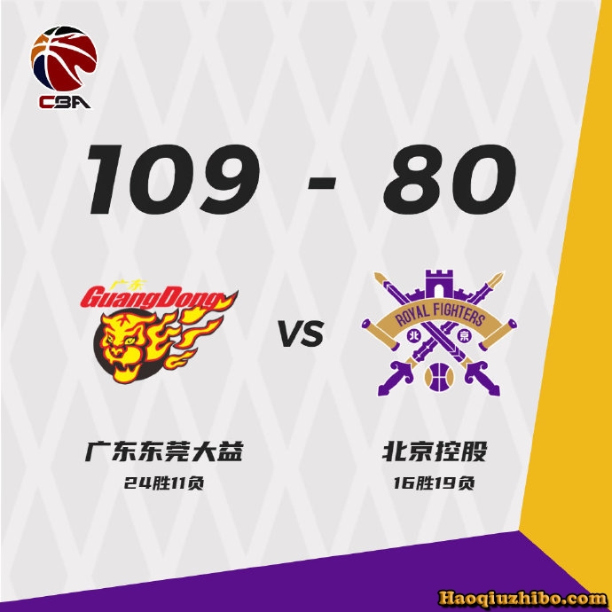 03月15日 CBA常规赛 广东vs北控 全场录像