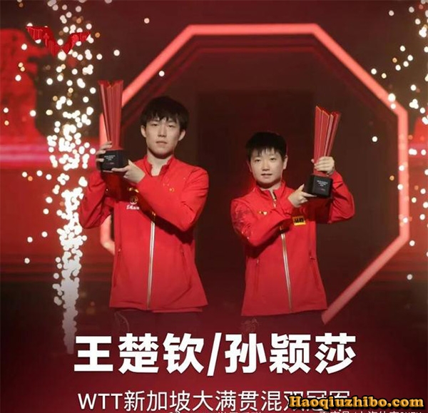 2022WTT新加坡大满贯混双决赛 郑怡静/林昀儒vs王楚钦/孙颖莎 全场录像