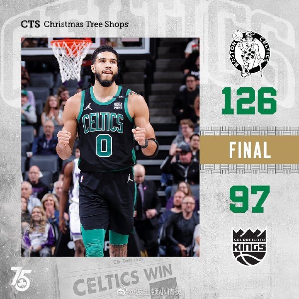 03月19日 NBA常规赛 凯尔特人vs国王 全场录像