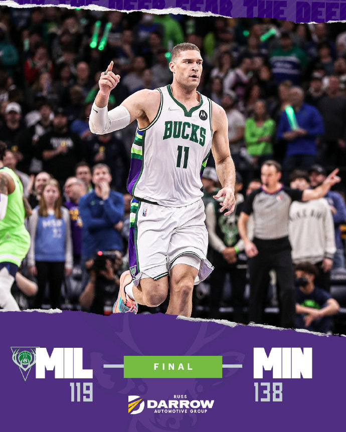 03月20日 NBA常规赛 雄鹿vs森林狼 全场录像