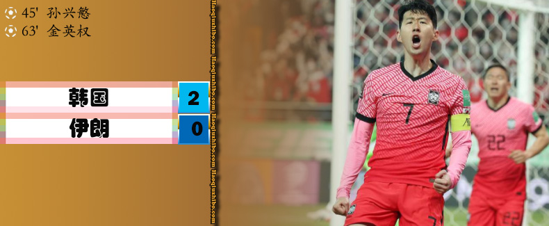 世预赛亚洲区 韩国 2 - 0 伊朗
