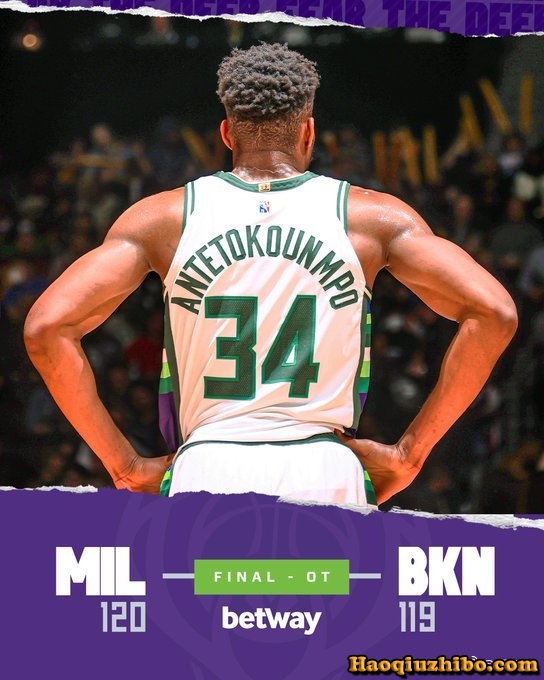 04月01日 NBA常规赛 雄鹿vs篮网 全场录像