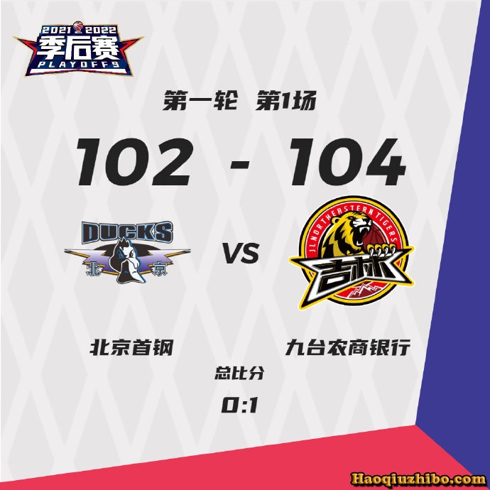 04月02日 CBA季后赛首轮1 北京vs吉林 全场录像
