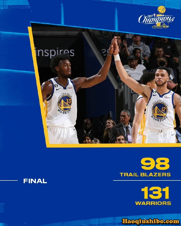 10月12日 NBA季前赛 开拓者vs勇士 全场录像