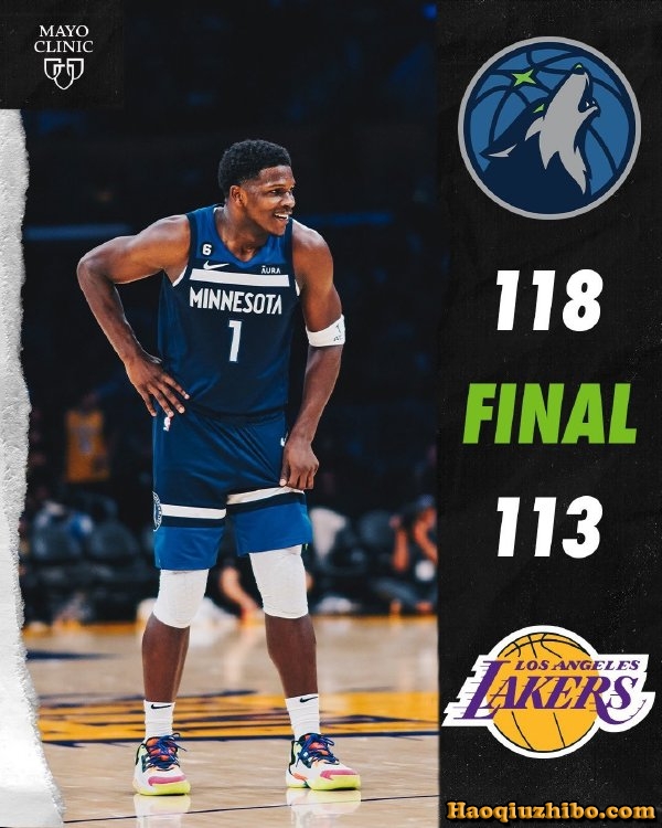 10月13日 NBA季前赛 森林狼vs湖人 全场录像
