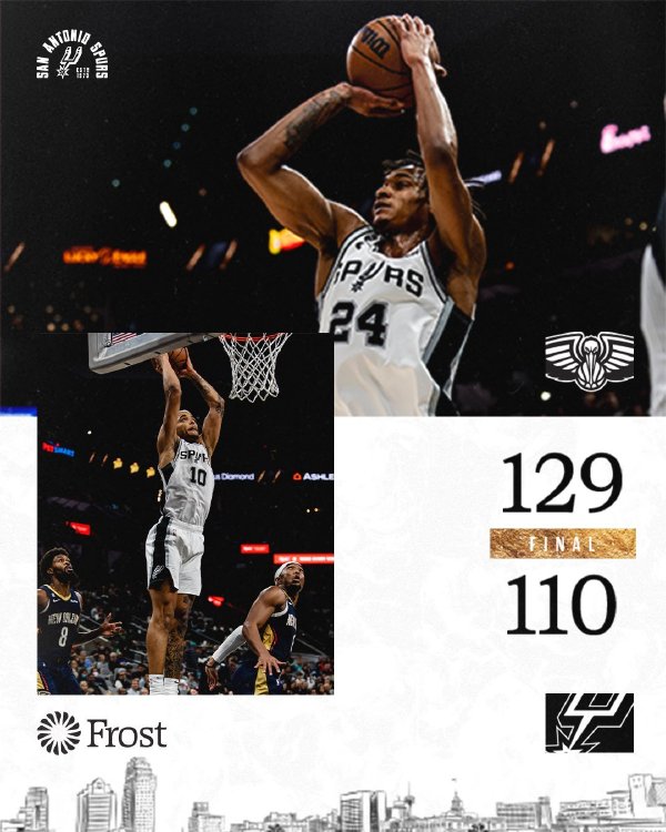 11月24日 NBA常规赛 鹈鹕vs马刺 全场录像