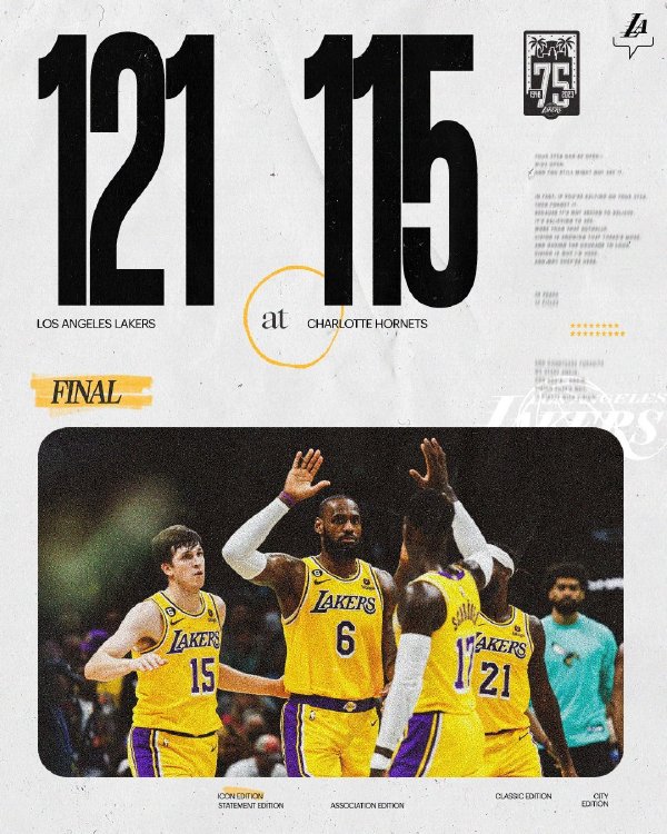 01月03日 NBA常规赛 湖人vs黄蜂 全场录像