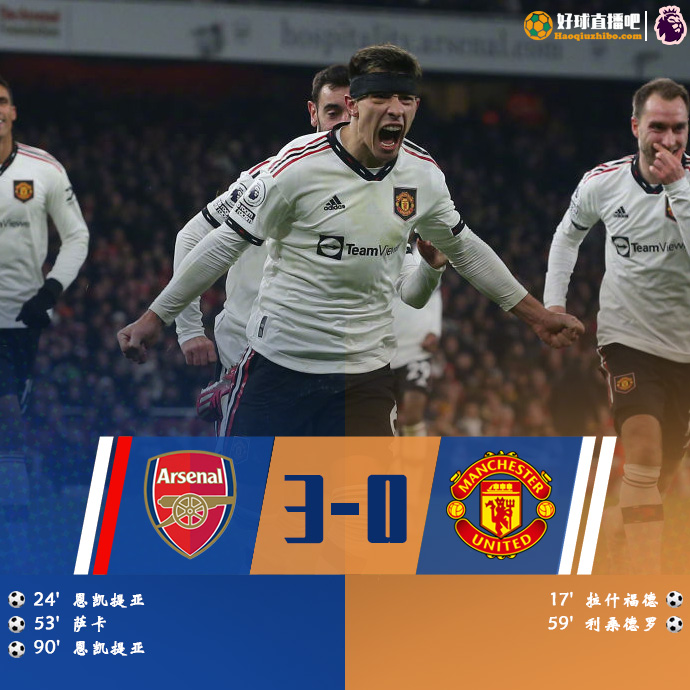 01月23日 英超第21轮 阿森纳vs曼联 全场录像