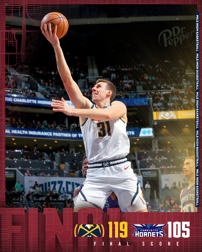 02月12日 NBA常规赛 掘金vs黄蜂 全场录像