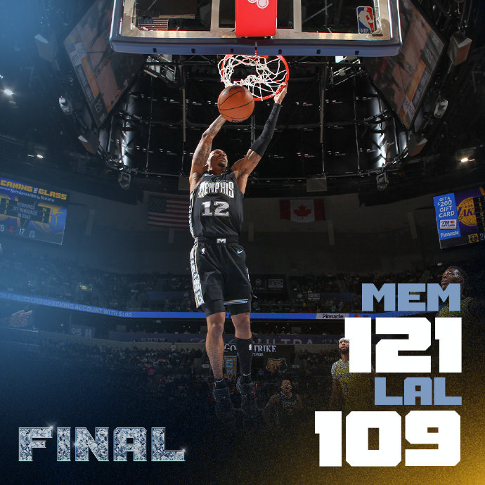 03月01日 NBA常规赛 湖人vs灰熊 全场录像