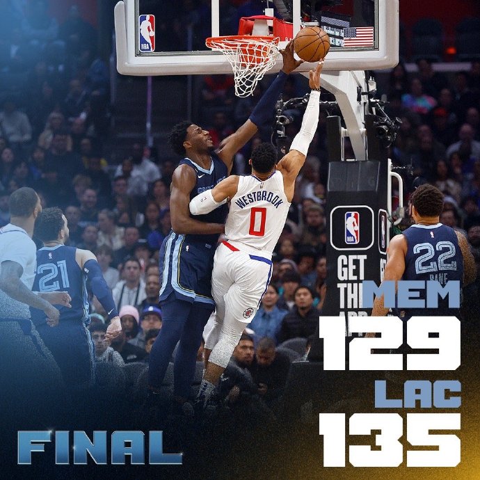 03月06日 NBA常规赛 灰熊vs快船 全场录像