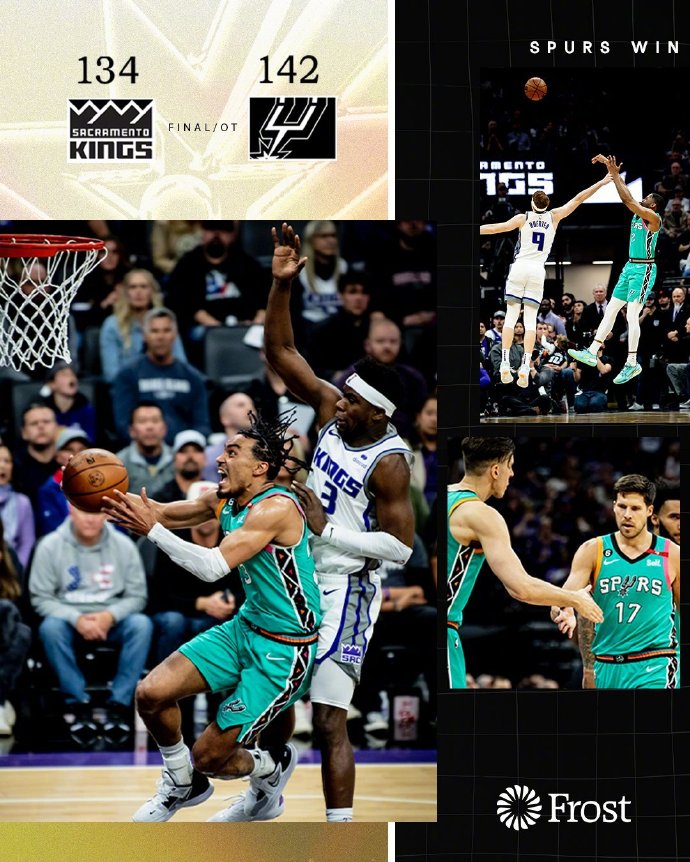04月03日 NBA常规赛 马刺vs国王 全场录像
