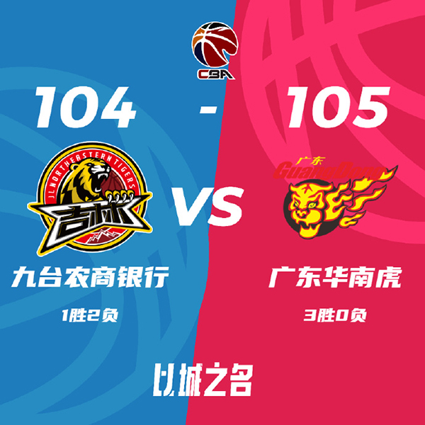 10月27日 CBA常规赛 吉林vs广东 全场录像