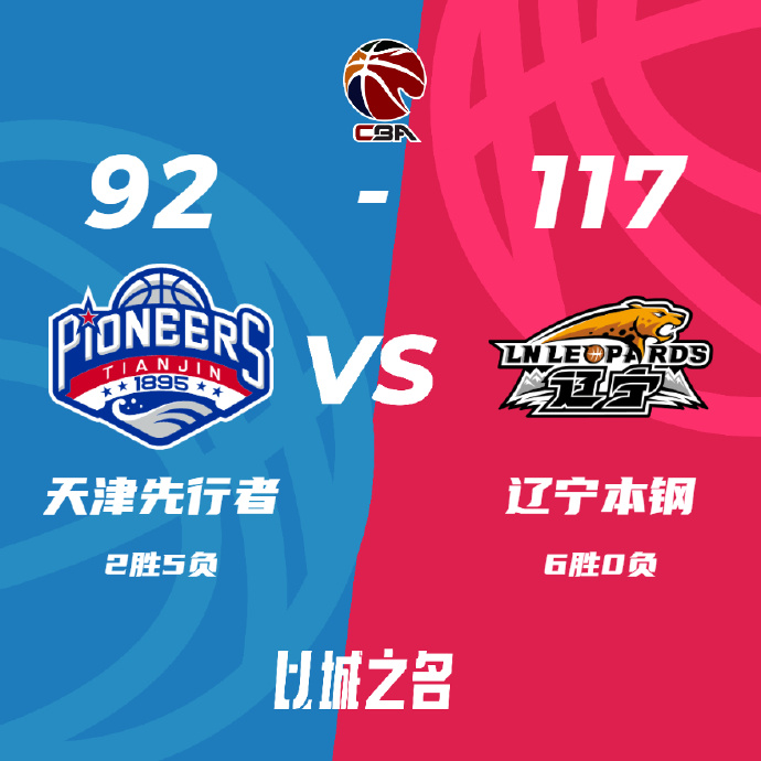 CBA录像回顾战况: 辽宁117-92天津 赵继伟13+7+13 张镇麟22+6