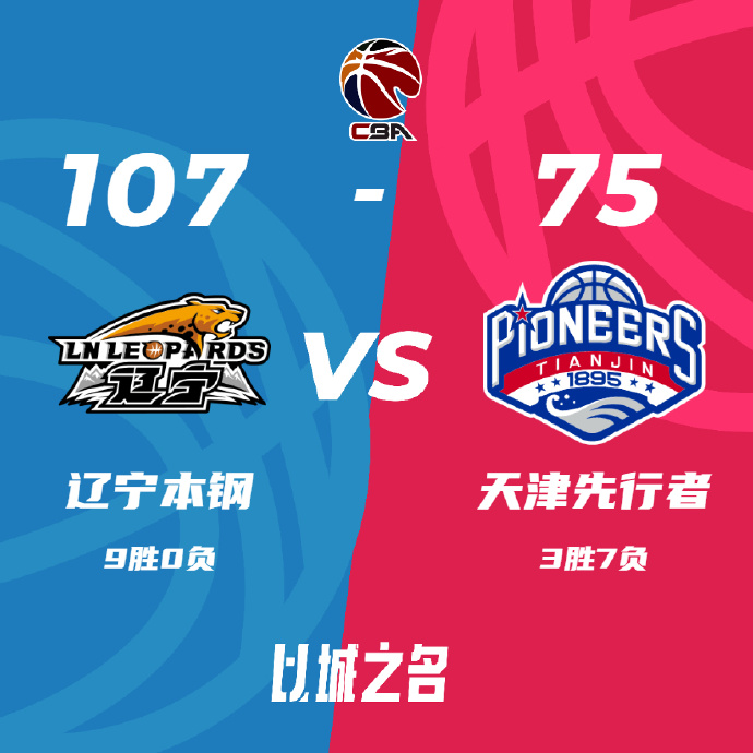 CBA录像回顾战况:辽宁107-75天津韩德君21+12 李荣培26+5