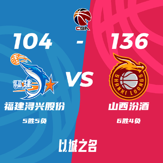 CBA录像回顾战况:山西136-104福建 原帅40分 葛昭宝22+7+8