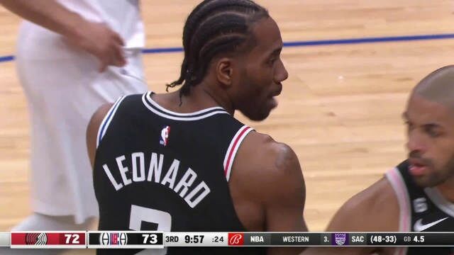 2023.4.9NBA全场录像回放 开拓者vs快船