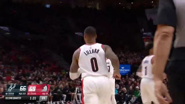 2023.1.24NBA录像高清回放 马刺vs开拓者 免费更新