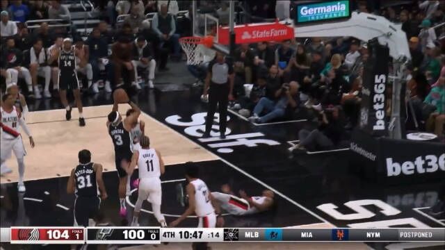 2023.4.7NBA录像高清回放 开拓者vs马刺 免费更新